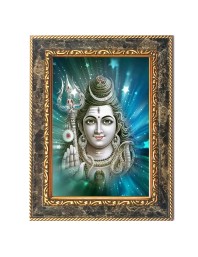 Lord Shiva Digital Print Photo 12.7x14.7 inches (I6116) - Vibrant Religious Wall Art for Home or Office Decor.