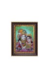 Sri krishana and Sri Radaha Digital Print Photo 6.7x8.7 inches - Vibrant Religious Wall Art for Home or Office Decor.