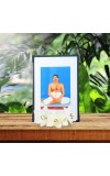 Hitech Sales Anukul Thakur Wooden Laminated Photo Frame with Stand for Pooja Room, Temple, Home Decor, Gift (Wallmount and Tabletop, 24 x 17 cm)