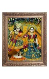 Sri Krishna & Sri Radha Big Photo Frame - 16x20 Inches for Home & Office Decoration