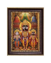 Jai Jagannath Digital Print Photo 10.7x12.7 inches (I5993) - Vibrant Religious Wall Art for Home or Office Decor.