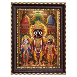 Jai Jagannath Digital Print Photo 6.7x8.7 inches - Vibrant Religious Wall Art for Home or Office Decor.
