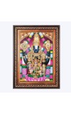 Sri Venkateswara Swamy Color Photo 10x14 Inch - Vibrant Religious Wall Art for Home or Office Decor.