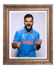 Sri Virat Koholi Big Photo Frame - 16x20 Inches for Home & Office Decoration
