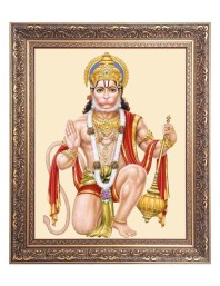 Sri Hanuman Big Photo Frame - 24x28 Inches for Home & Office Decoration