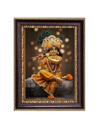 Divine Krishna Digital Print Photo 14.7x16.7 inches (I6023) - Vibrant Religious Wall Art for Home or Office Decor.