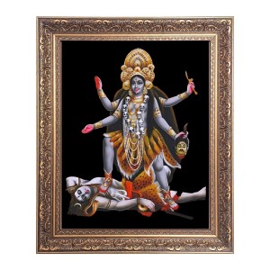 Maa Kaali Big Photo Frame - 16x20 Inches for Home & Office Decoration
