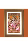 Lord Rama Photo Frame - 10x14 Inches, Brown Wooden Frame for Home, Office & Temple decoration