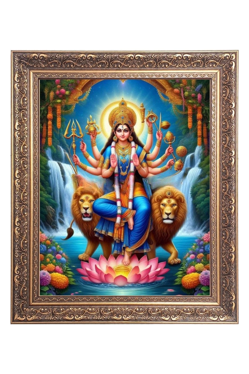 Jai Mata Di Big Photo Frame - 20x24 Inches for Home & Office Decoration