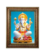 Hi Tech Sales Ganesh Ji Photo Frame for wall/table, Study & living room, gifts (10 x 12)