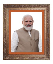 Sri Narendra Modi Big Photo Frame - 16x20 Inches for Home & Office Decoration