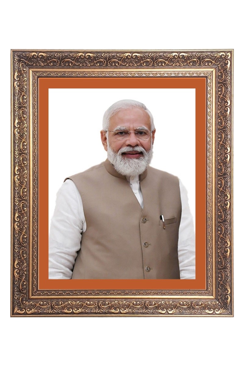 Sri Narendra Modi Big Photo Frame - 16x20 Inches for Home & Office Decoration