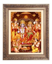 Ram Darbar Big Photo Frame - 16x20 Inches for Home & Office Decoration
