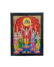 Hitech Sri Chaitanya Mahaprabhu 3D Laminated Religious Photo Frame - Perfect Décor for Walls, Tables, and Sacred Spaces. Ideal for Gifting, Puja, and Elevating Living Room Ambiance