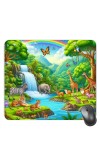 Customized Cartoon Nature View Picture Sublimation Mouse Pad | 8 X 7.5 Inch | Smooth Cloth Surface | Non-Slip Rubber Base | Personalized Mousepad for Laptop & Desktop (F17407)