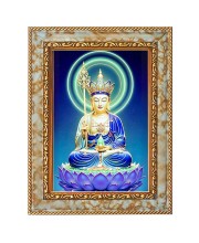 Buddhism Digital Print Photo 10.7x12.7 inches (I6088) - Vibrant Religious Wall Art for Home or Office Decor.