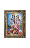 Lord Rama, Sita, and Hanuman Digital Print Photo 6.7x8.7 inches (I6128) - Vibrant Religious Wall Art for Home or Office Decor.
