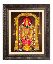 Lord Tirupati Balaji Big Photo Frame - 22x26 Inches for Home & Office Decoration