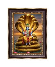 Lord vishnu Digital Print Photo 6.7x8.7 inches (I6098) - Vibrant Religious Wall Art for Home or Office Decor.