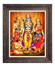 Ram Darbar Big Photo Frame - 16x20 Inches for Home & Office Decoration