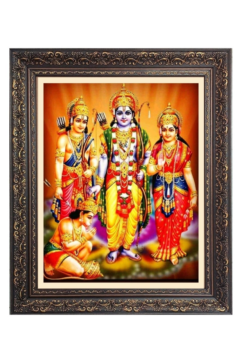 Ram Darbar Big Photo Frame - 22x26 Inches for Home & Office Decoration