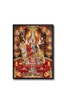 Vishnu Lakshmi Laminated Photo - 5x7 Inches, Divine Blessings for Home & Office and Temple Decoration