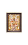 Sri Maa Lakshmi, Sri Ganeshji, Sri Maa Saraswati and Kuber Digital Print Photo 6.7x8.7 inches - Vibrant Religious Wall Art for Home, Office and Temple Decor.