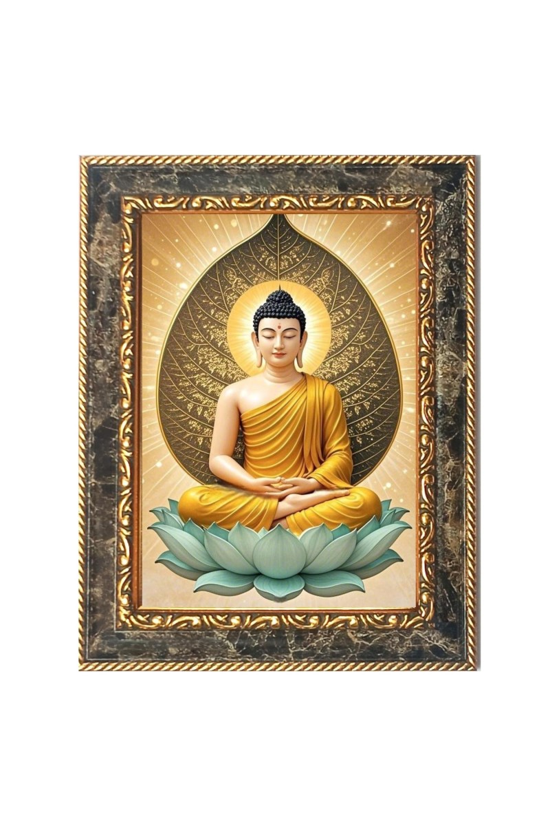 Buddhism Digital Print Photo 10.7x12.7 inches (I6040) - Vibrant Religious Wall Art for Home or Office Decor.