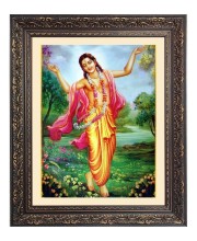 Sri Chaitanya Maha Pravu Big Photo Frame - 16x20 Inches for Home & Office Decoration