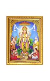 Sri satya narayana swamy Photo Frame - 10x14 Inches, Brown Wooden Frame for Home, Office & Temple Decoration