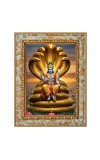 Lord Vishnu Digital Print Photo 6.7x8.7 inches (I6010) - Vibrant Religious Wall Art for Home or Office Decor.