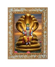 Lord Vishnu Digital Print Photo 6.7x8.7 inches (I6010) - Vibrant Religious Wall Art for Home or Office Decor.