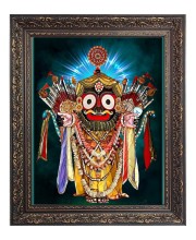 God Jagannath Big Photo Frame - 16x20 Inches for Home & Office Decoration