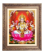 Maa Lakshmi (Laxmi) Big Photo Frame - 24x28 Inches for Home & Office Decoration