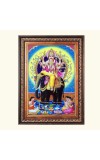 Sri Vishwakarma Color Photo 10x14 Inch - Vibrant Religious Wall Art for Home or Office Decor.