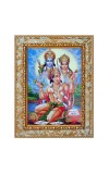Lord Rama, Sita, and Hanuman Digital Print Photo 6.7x8.7 inches - Vibrant Religious Wall Art for Home or Office Decor.