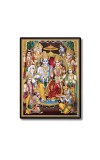Ram Darbar Laminated Photo - 5x7 Inches, Divine Blessings for Home & Office and Temple Decoration