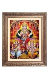 Maa Lakshmi (Laxmi),Maa Saraswati and Sri Ganesh Big Photo Frame - 16x20 Inches for Home & Office Decoration