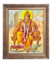 Sri Ram Big Photo Frame - 22x26 Inches for Home & Office Decoration