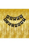 Party Decoration Combo – Hairband, Tuni LED Bulb, Birthday Sash & Foil Curtain – Perfect Birthday Celebration Set for Girls & Women (COPPER)