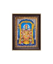 Sri Tirupati Balaji Digital Print Photo 6.7x8.7 inches - Vibrant Religious Wall Art for Home or Office Decor.