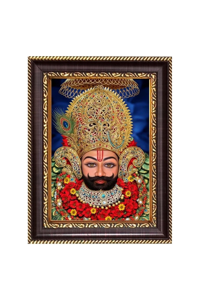 Shree Khatu Shyam Ji Digital Print Photo 8.7x10.7 inches (I6093) - Vibrant Religious Wall Art for Home or Office Decor.