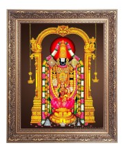 Lord Tirupati Balaji Big Photo Frame - 20x24 Inches for Home & Office Decoration