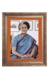 Mrs. Indira Gandhi Big Photo Frame - 20x24 Inches for Home & Office Decoration