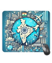 Customized Beautiful India View Picture Sublimation Mouse Pad | 8 X 7.5 Inch | Smooth Cloth Surface | Non-Slip Rubber Base | Personalized Mousepad for Laptop & Desktop (F17386)