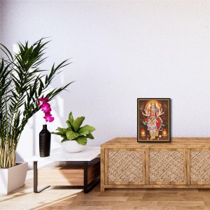 Durga Laminated Photo - 7x9 Inches, Divine Blessings for Home & Office and Temple Decoration Durga Laminated Photo - 7x9 Inches, Divine Blessings for Home & Office and Temple Decoration