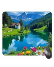 Customized Beautiful View Picture Sublimation Mouse Pad | 8 X 7.5 Inch | Smooth Cloth Surface | Non-Slip Rubber Base | Personalized Mousepad for Laptop & Desktop (F17444)