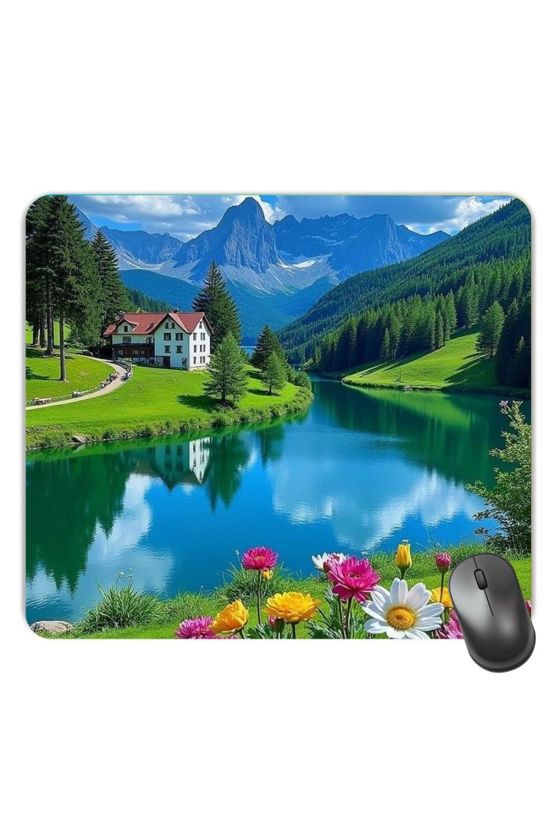 Customized Beautiful View Picture Sublimation Mouse Pad | 8 X 7.5 Inch | Smooth Cloth Surface | Non-Slip Rubber Base | Personalized Mousepad for Laptop & Desktop (F17444)