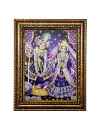 Hi Tech Sales Radha O Krishna Laminated Photo Frame || For table, Study & living room, gifts : Divine Blessings for Your Home || PVC Frame & Face Glass (10 x 12 inch)