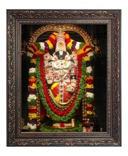 Lord Tirupati Balaji Big Photo Frame - 24x28 Inches for Home & Office Decoration